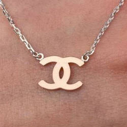 Срібне кольє з золотими накладками без каменів РН-430