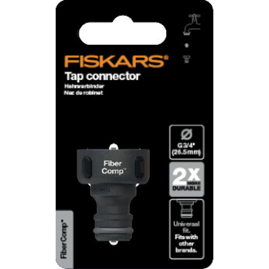 Коннектор для шланга Fiskars Watering SOL 19мм(3/4") c автостопом LB30 (1027054) - фото 2 - id-p1613298846