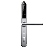 Розумний дверний біометричний замок SEVEN LOCK SL-7761BF silver