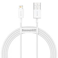 USB кабель с разъемом Lightning для iPhone BASEUS Superior Series Fast Charging Data Cable (1.5M, 2.4A). White