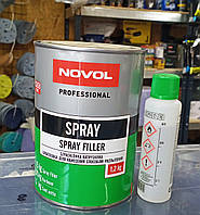 Шпатлёвка жидкая NOVOL SPRAY FILLER 1,2 кг