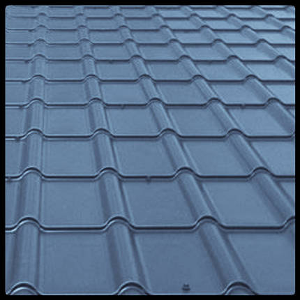 Металочерепиця Rannila DG 4345 / 0,45 mm/PE/RAL, фото 1