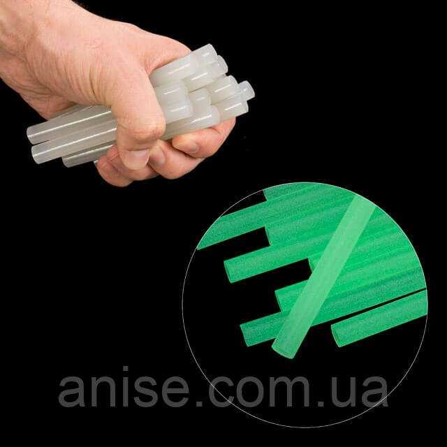 Комплект стрижнів клейових флуоресцентних 11,2 мм * 100 мм, 12 шт, фото 1