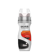 Черный, жидкая крем- краска для обуви Silver 75 ml