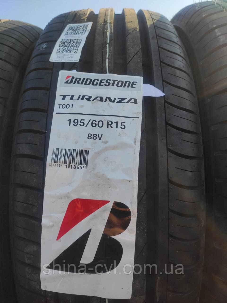 Літні шини 195/60 R15 88V BRIDGESTONE TURANZA T001