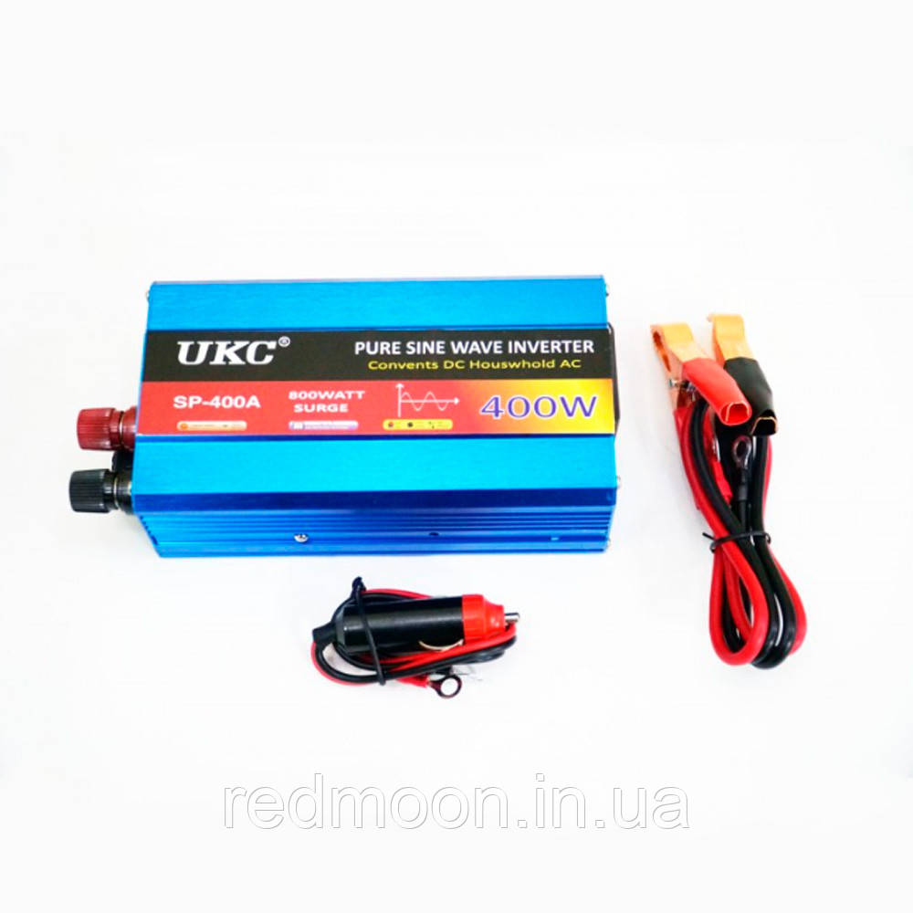 Перетворювач-інвертор синусоїда 400Вт, AC/DC sine, 12V / Інвертор автомобільний / Інвертор для авто, фото 1