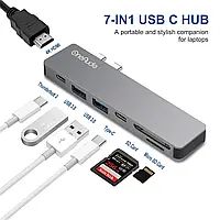 OneAudio USB концентратор Type-C 7в1 Macbook