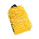 Рукавичка з мікрофібри для миття та полірування автомобіля, двостороння, фото 2