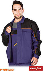 Куртка робоча чоловіча синя REIS Польща (спецодяг роба уніформа) PRO-J NBP