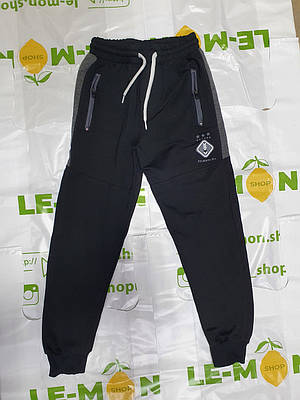 Спортивні штани для хлопчика 6-10 років POYRAZ арт.707, Чорний, 146