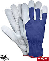 Рукавички робочі з високоякісної волової шкіри Reis Польща(рукавички шкіряні робочі) RBTOPER GW