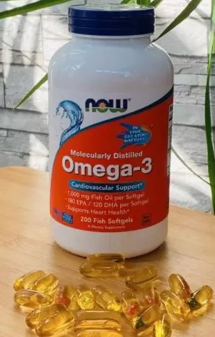 Now Foods Omega-3 Molecularly Distilled 200 fish softgels