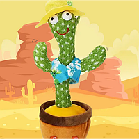 Танцующий плюшевый кактус в горшке Dancing Cactus, мягкая игрушка для пения и танцев