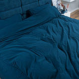 Комплект постельного белья SoundSleep Stonewash Adriatic полуторный dark blue синий, фото 3