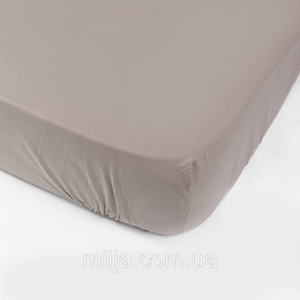 Простынь на резинке SoundSleep 90х200 см кофейная
