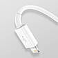 USB кабель 3в1 Combo Micro USB/Lightning/Type-C BASEUS Superior Series Fast Charging (1.5m, 3.5A). White, фото 5