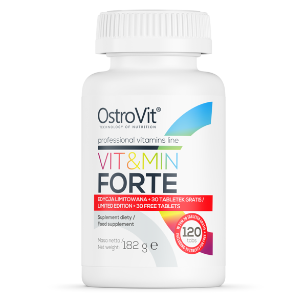 Комплекс вітамінів OstroVit Vit & Min Forte 120 таблеток, фото 1