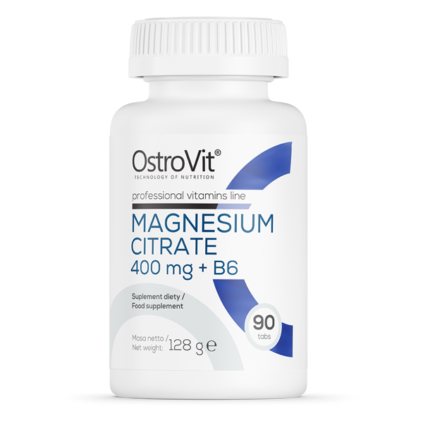 Магнію цитрат OstroVit - Magnesium Citrate 400 мг + B6 90 таблеток