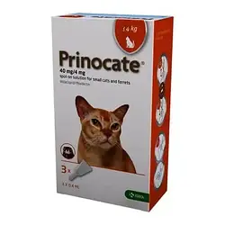 Прінокат (Prinocate) Cпот-он для котів до 4х кг - крапли від бліх, ціна за 1 піпетку