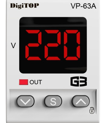 Панель керування однофазного реле напруги Vp-63A M2R