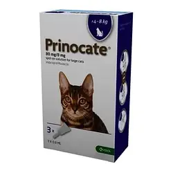 Прінокат (Prinocate) Cпот-он для котів 4-8 кг - крапли від бліх, ціна за 1 піпетку