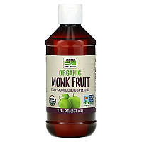 Жидкий подсластитель архат NOW Foods "Organic Monk Fruit" с нулевой калорийностью (237 мл)
