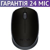 Беспроводная мышка Logitech M171 черная, маленький размер, мышь для ПК и ноутбука