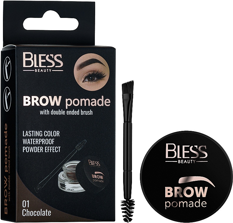 Помада для бровей + кисть Bless Beauty Brow Pomade 01 - фото 2 - id-p1613447279