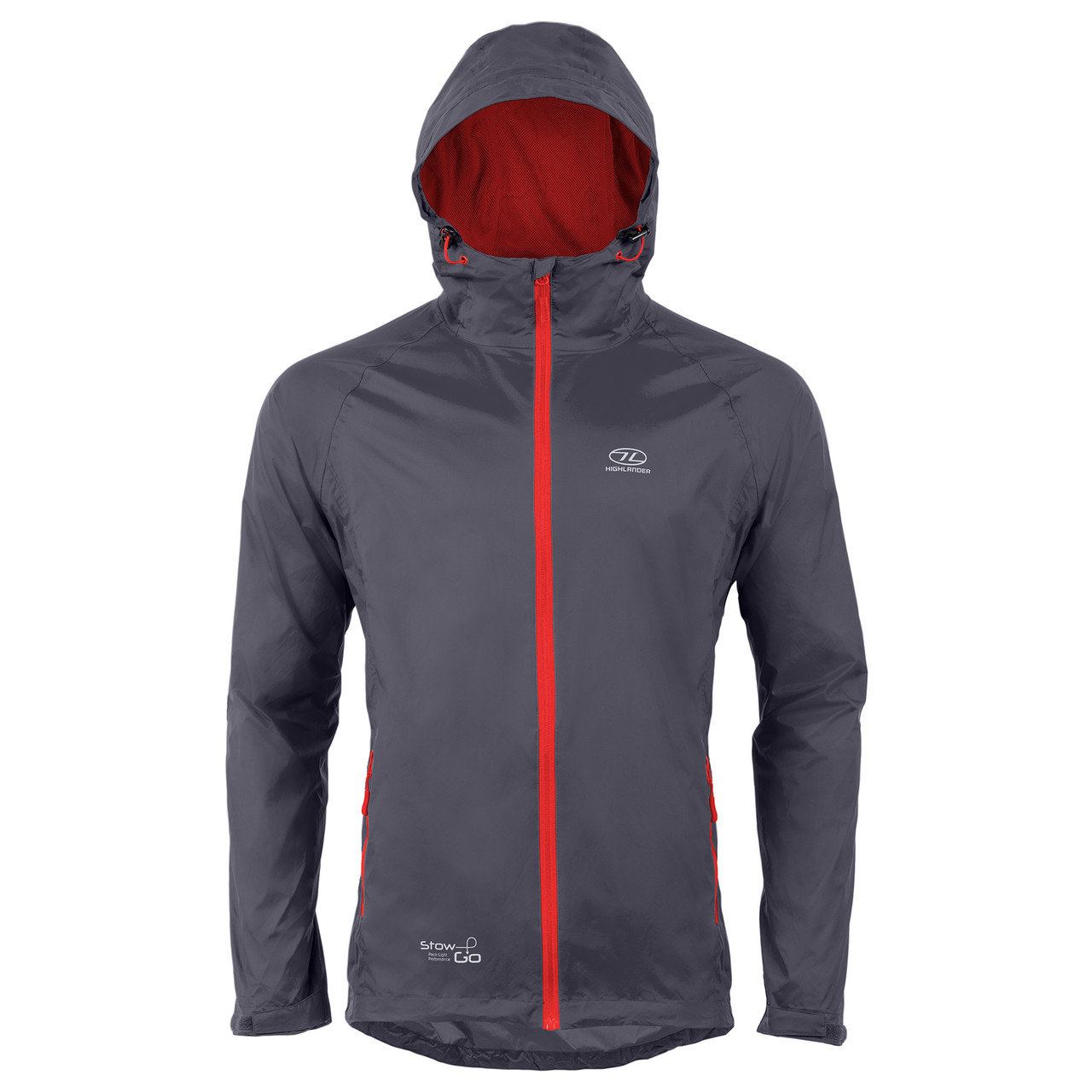 Вітровка чоловіча Highlander Stow & Go Pack Away Rain Jacket 6000 mm Charcoal XL (JAC077-CH-XL)