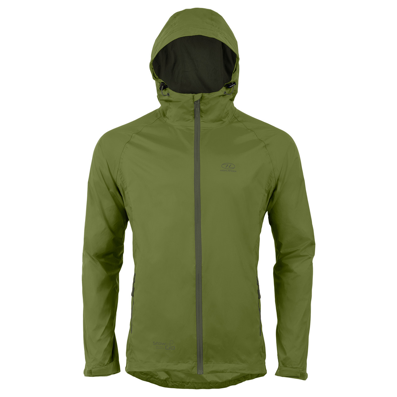 Вітровка чоловіча Highlander Stow & Go Pack Away Rain Jacket 6000 mm Olive XXL (JAC077-OG-XXXL)