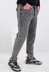 Джинси чоловічі сірі, середня посадка, розміри 28-36