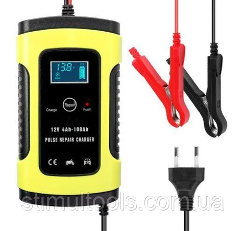 Імпульсний зарядний пристрій акумулятора Foxsur 5-6A 12v, фото 1