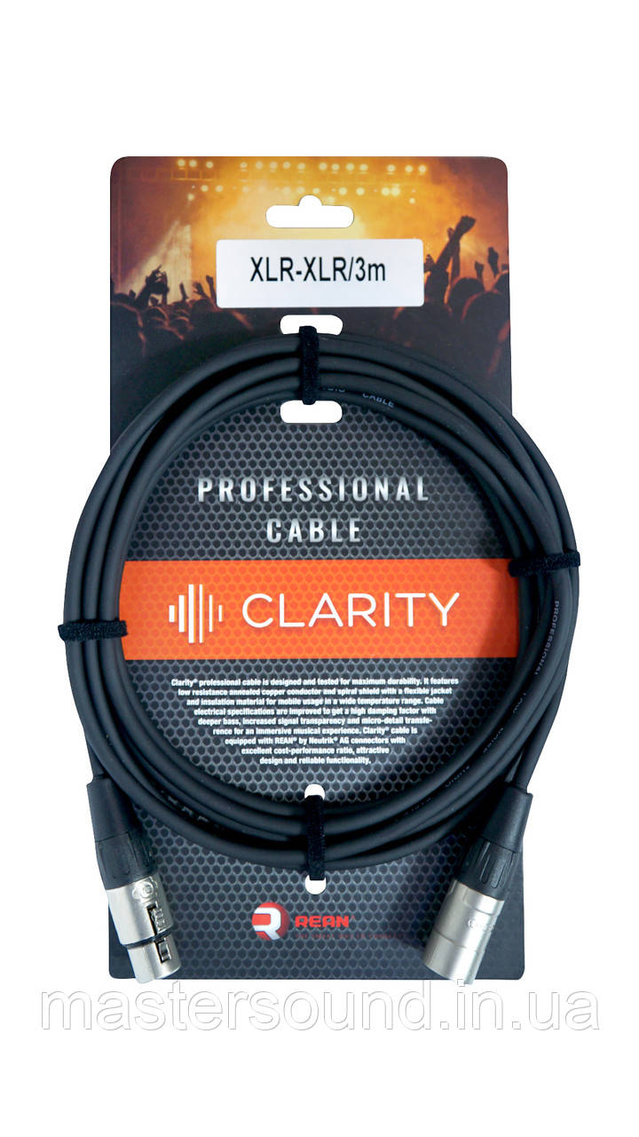 Мікрофонний кабель Clarity REA0-XX3-M0-030, фото 1