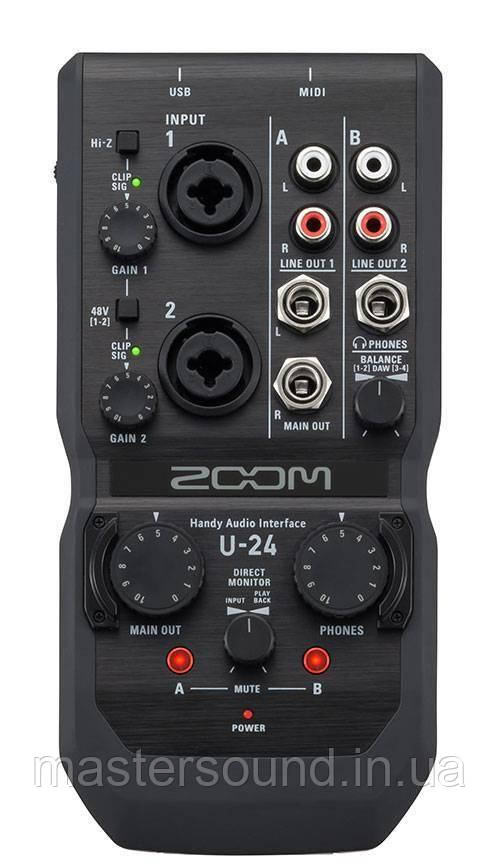 Аудіоінтерфейс Zoom U-24
