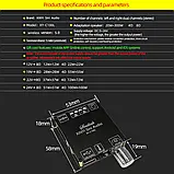 XY-C50L HIFI Стерео підсилювач потужності Bluetooth 5,0 + AUX + USB, фото 4
