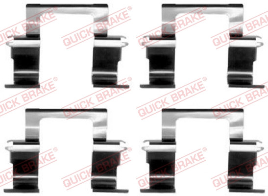 Монтажний набір задніх гальмівних накладок Перед ISUZU TROOPER II; OPEL FRONTERA A, FRONTERA A SPORT, FRONTERA