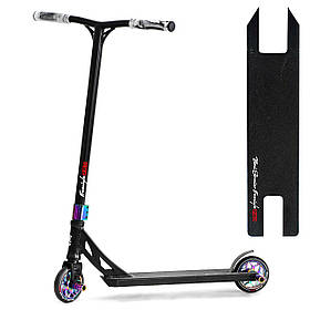 Самокат трюковий Freestyle (HIC-система, ПЕГІ, колеса PU, d=120мм) Best Scooter N- 43005 Чорний