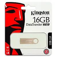 Металевий FLASH-накопичувач Kingston DTSE9 16 GB, USB 2.0, метал, (флешка на 16 GB)