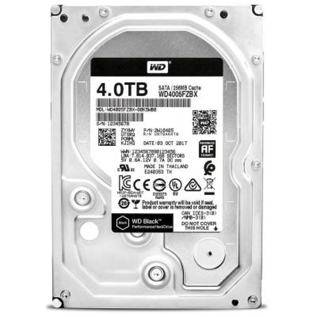 Жесткий диск 3.5" 4TB WD (WD4005FZBX) - фото 1 - id-p372300662