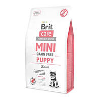 Сухой корм для щенков миниатюрных пород Brit Care GF (Grain Free) Mini  Puppy  Lamb с ягненком 2 кг