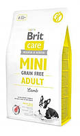 Сухой корм для собак миниатюрных пород Brit Care GF (Grain Free) Mini Adult Lamb с ягненком 2 кг