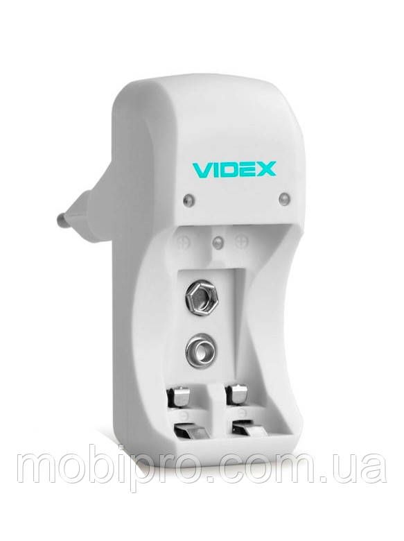 Зарядний пристрій для акумуляторів Videx VCH-N201. Універсальна зарядка для батарейок АА, ААА, крона