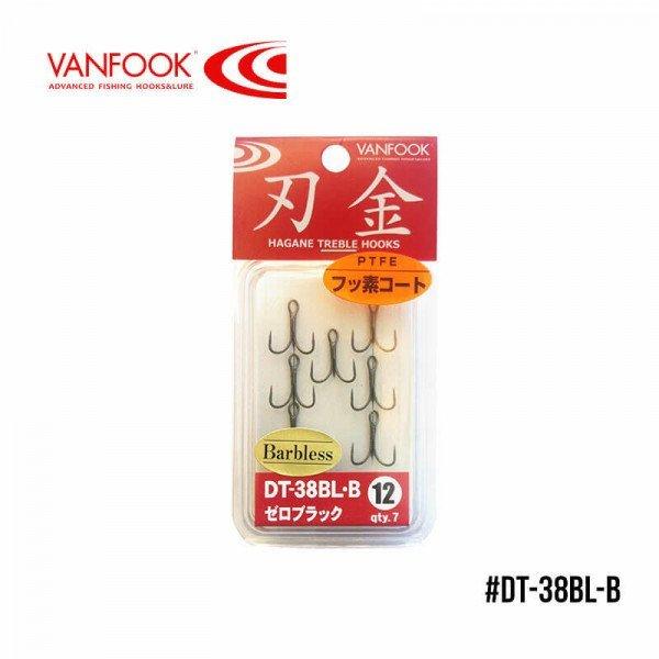 Гачки Vanfook потрійні DT-38BLB Zero Black (#14 (7шт)), фото 1