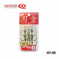 Гачки Vanfook потрійні DT-45B NS Black (#2/0 (6шт))