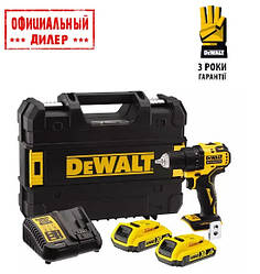 Акумуляторна дриль-шуруповерт DeWALT DCD708D2T (18 В, 2 А/год, двошвидкісний)