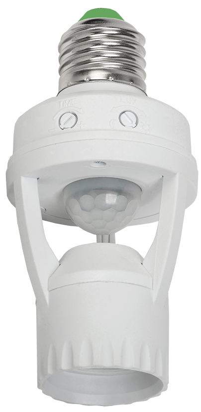 Датчик руху ДД 045 білий E27 60Вт 360г 6м IP20, фото 1