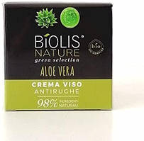 BIOLIS NATURE - 98% натуральні інгредієнти! Крем для обличчя від зморшок Aloe Vera 50 мл, Італія