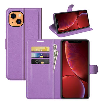 Чохол-книжка Litchie Wallet для Apple iPhone 13 Mini Violet