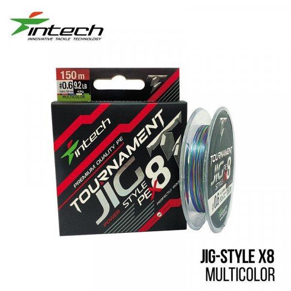Шнур плетений Intech Tournament Jig Style PE X8 Multicolor 150m (0.6 (9.2 lb / 4.2 kg), фото 1
