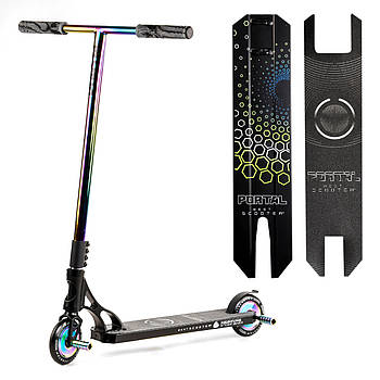 Самокат трюковий Portal (HIC-система, ПЕГІ, колеса PU, d=120мм) Best Scooter PL-51588 Чорний